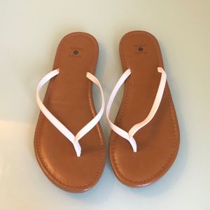 White Flip Flops